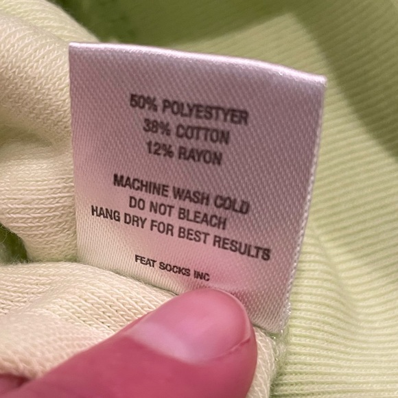 COZY Neon Lime Hoodie from Feat - Size XL - Picture 6 of 8